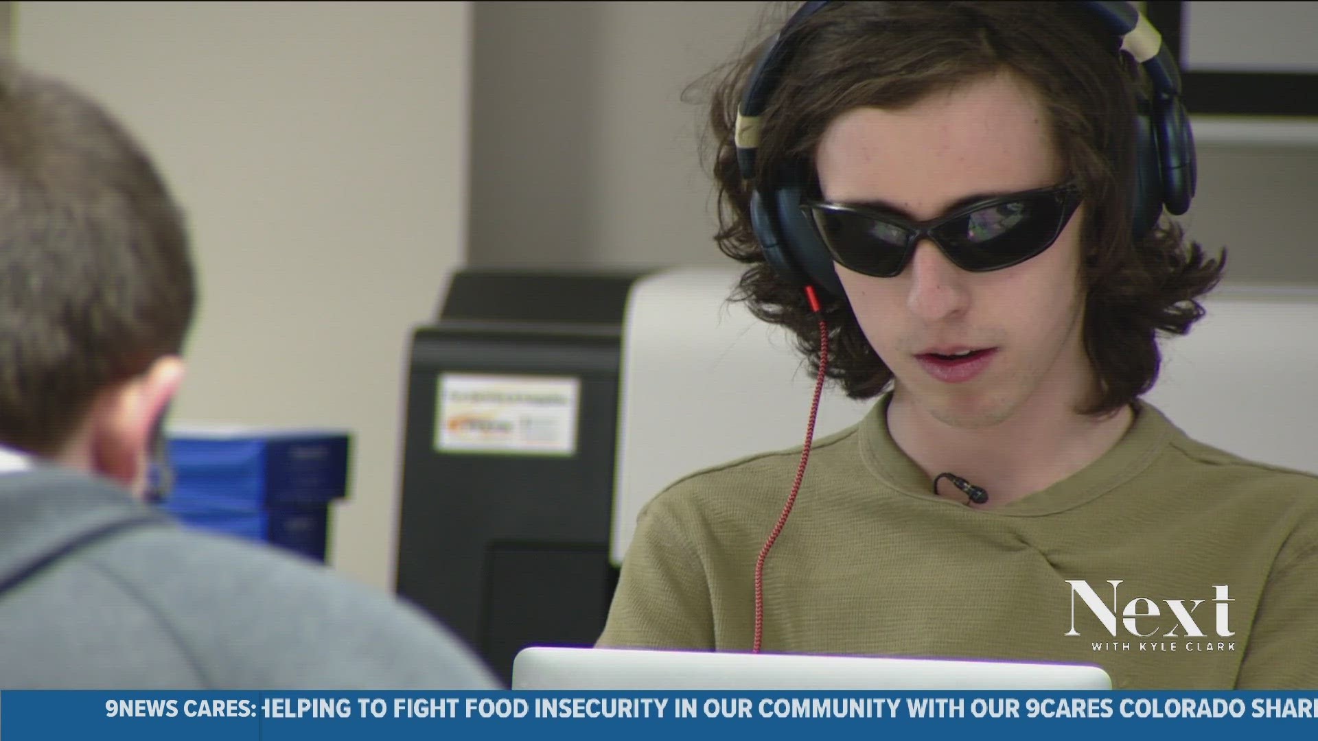 Ty is also the first student in the country doing an apprenticeship through the Blind Institute of Technology.