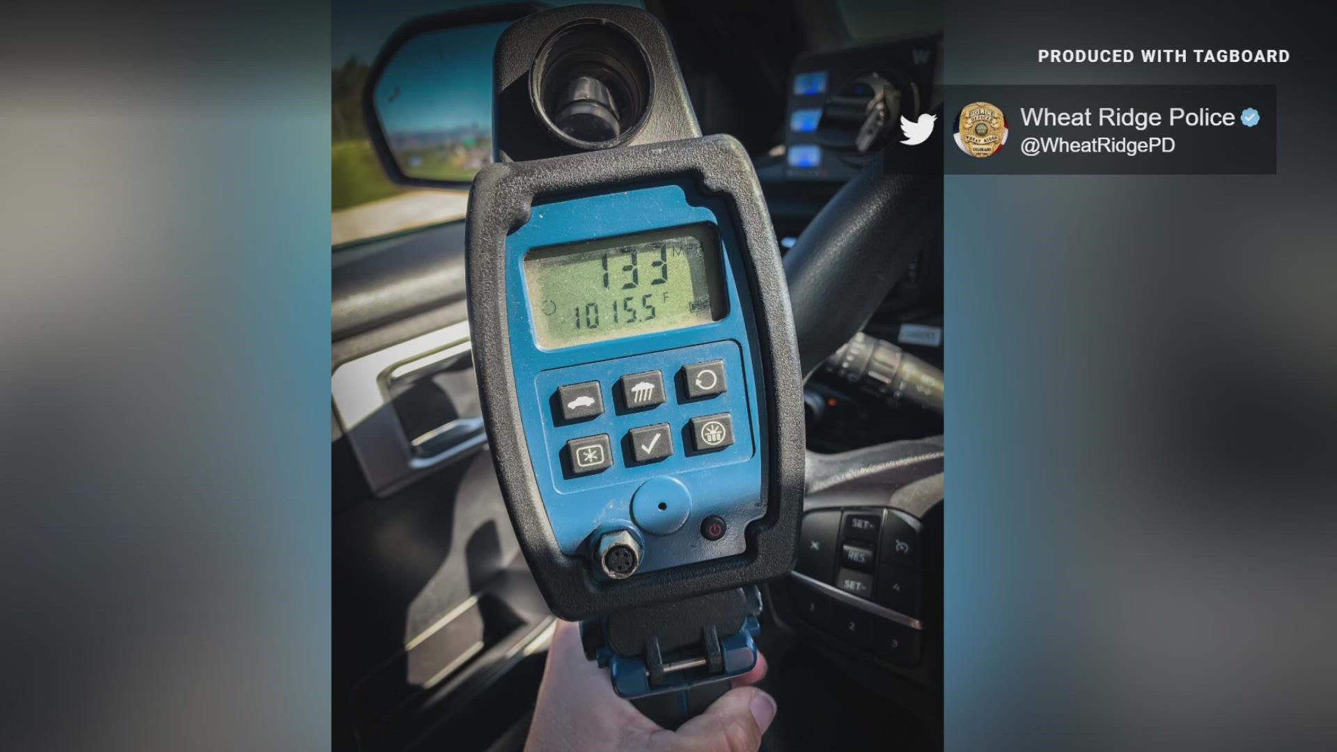 "Frankly, it's terrifying," police said in a tweet after capturing the driver speeding in the eastbound lanes of Interstate 70 Sunday morning.