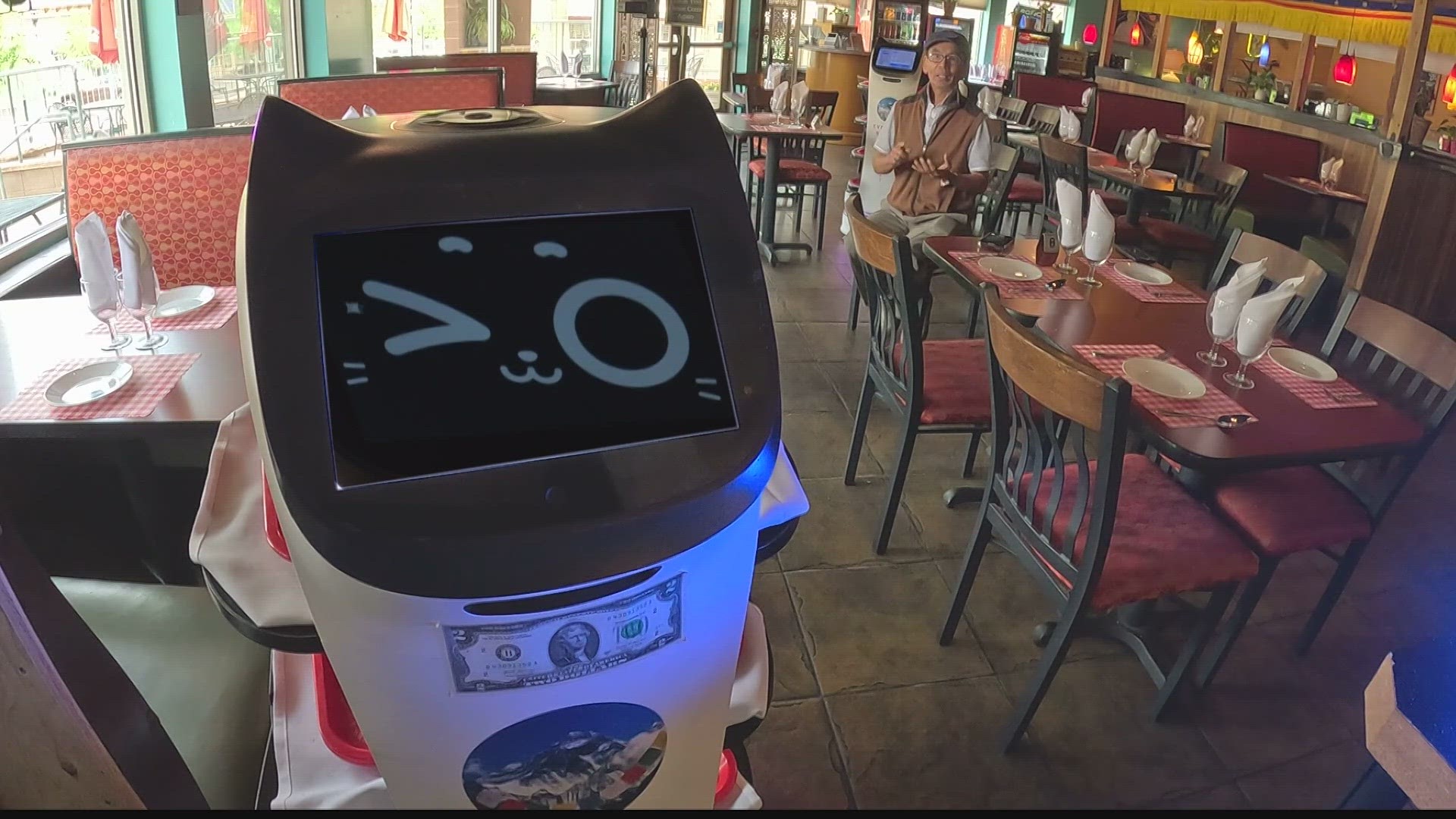 A restaurant in Glenwood Springs has found a high-tech way to deal with the difficulty of finding people to work by using robots to serve customers.
