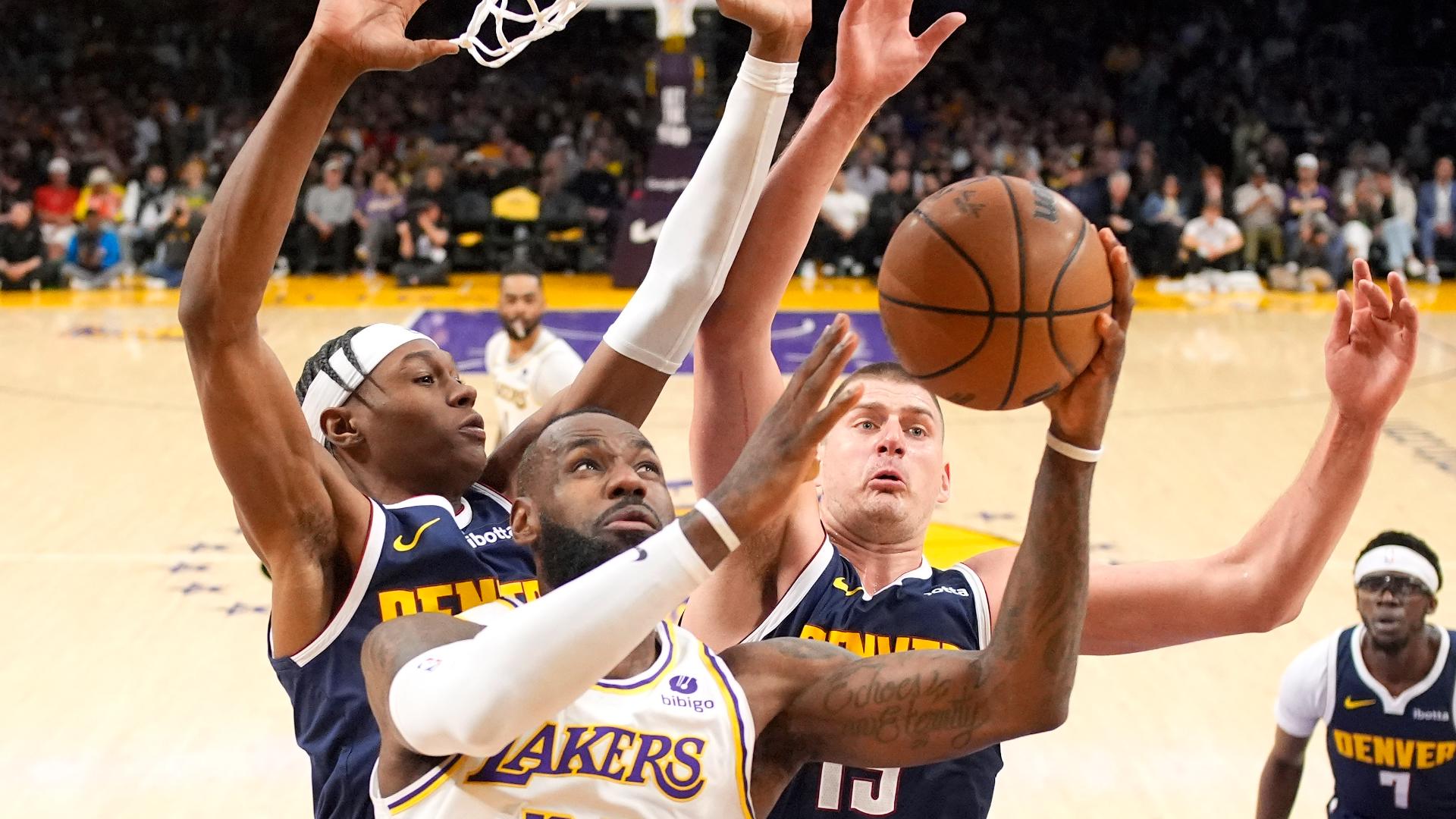 The Lakers snapped their 11-game losing streak against the defending NBA champions.