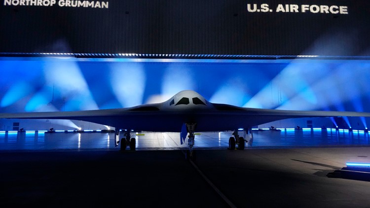 Pentagon debuts its new stealth bomber, the B-21 Raider