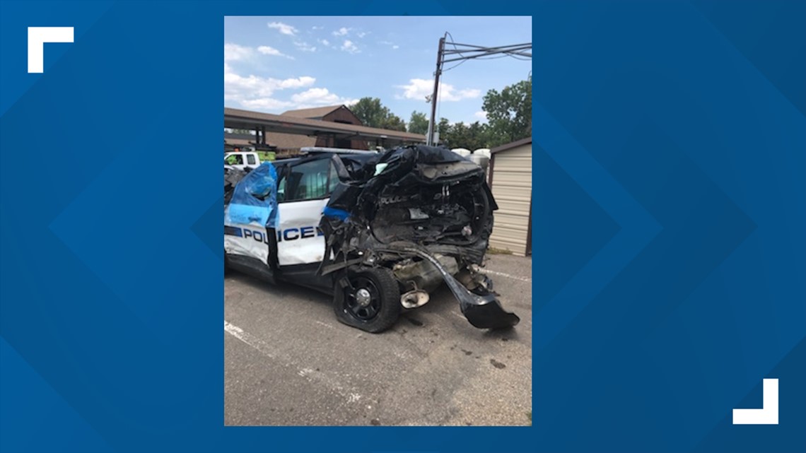 Driver slams into Wheat Ridge Police car | 9news.com