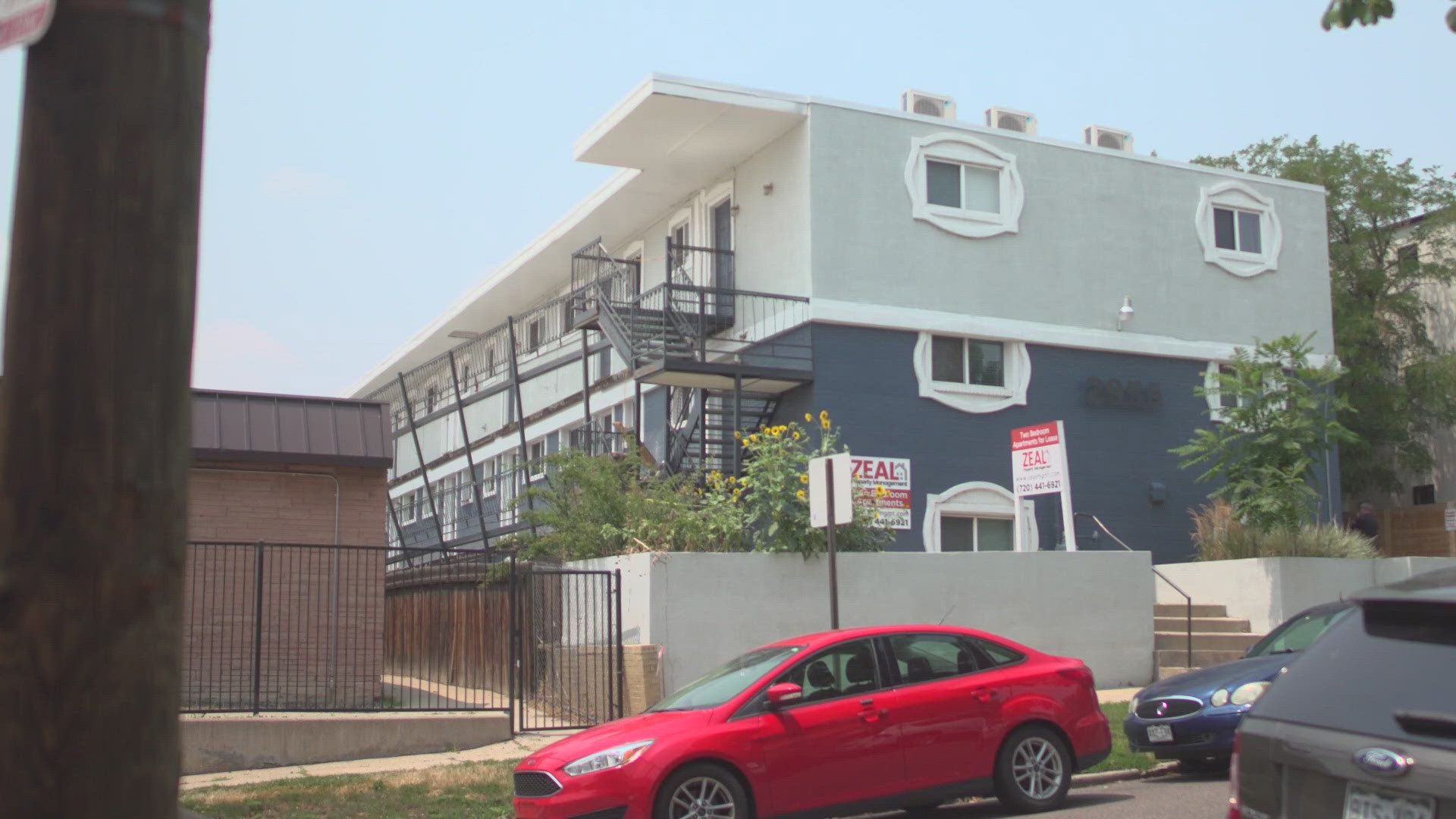 A balcony and stairs collapsed at an apartment complex in Denver. The upper floors were under construction and the city says the contractors didn't have a permit.