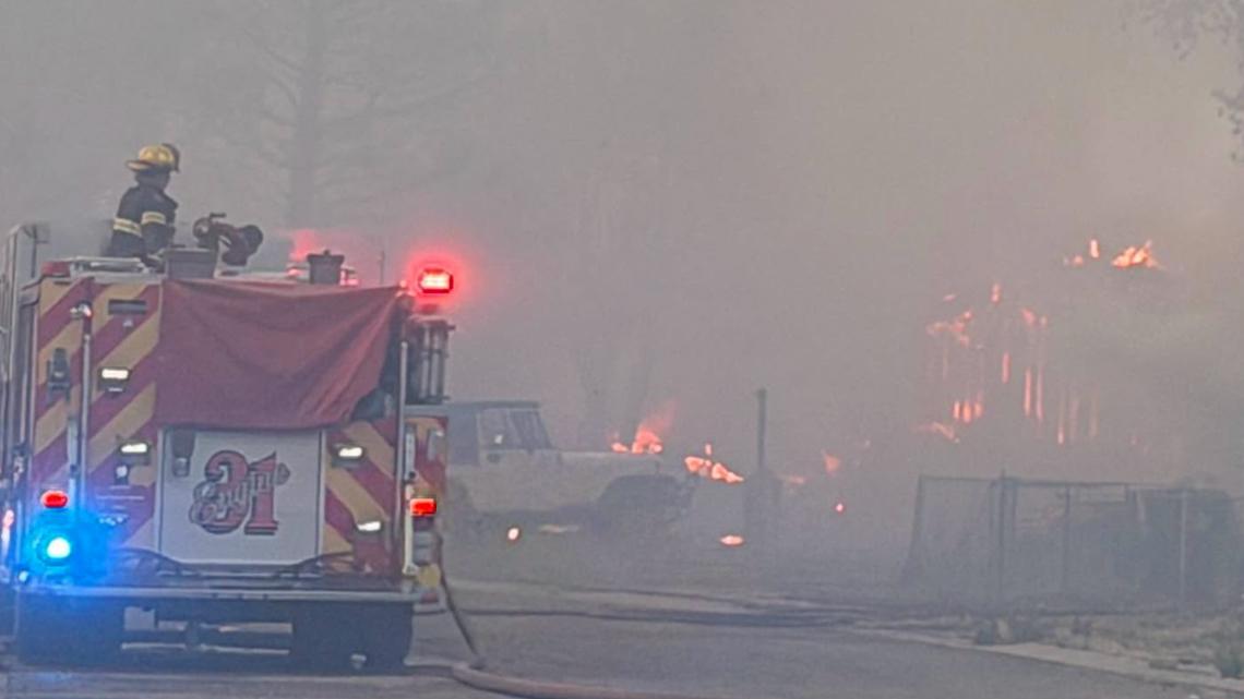 Homes burned in wildfire south of Pueblo, sheriff's office says