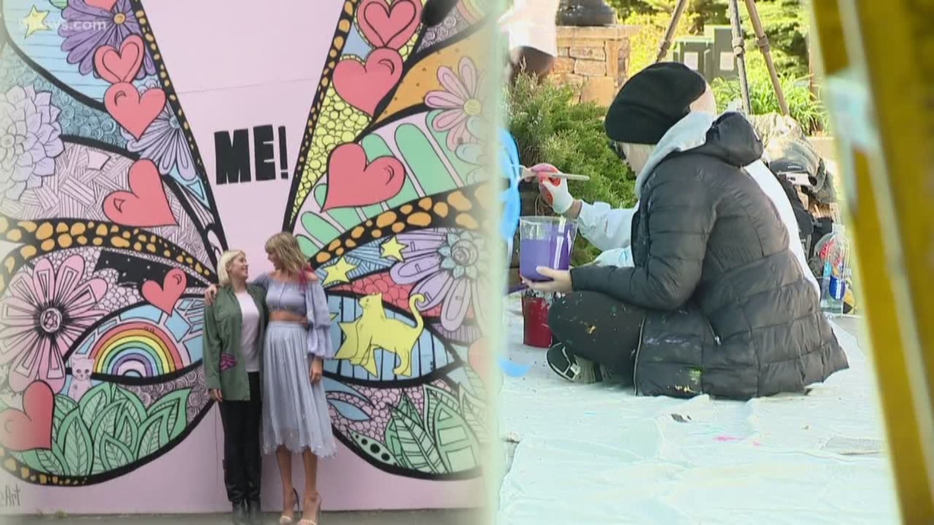 Kelsey Montague is a street artist whose work was recently featured by Taylor Swift. Her most recent mural is going up in Vail.