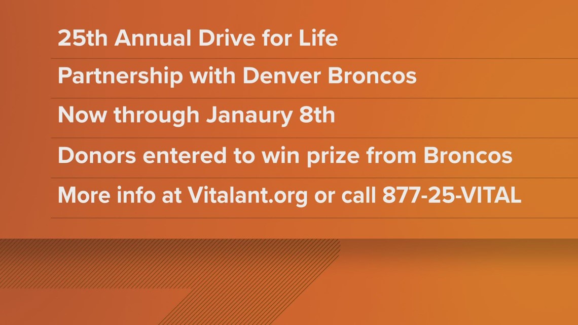 Vitalant, Broncos team up for 'Drive for Life' blood drive
