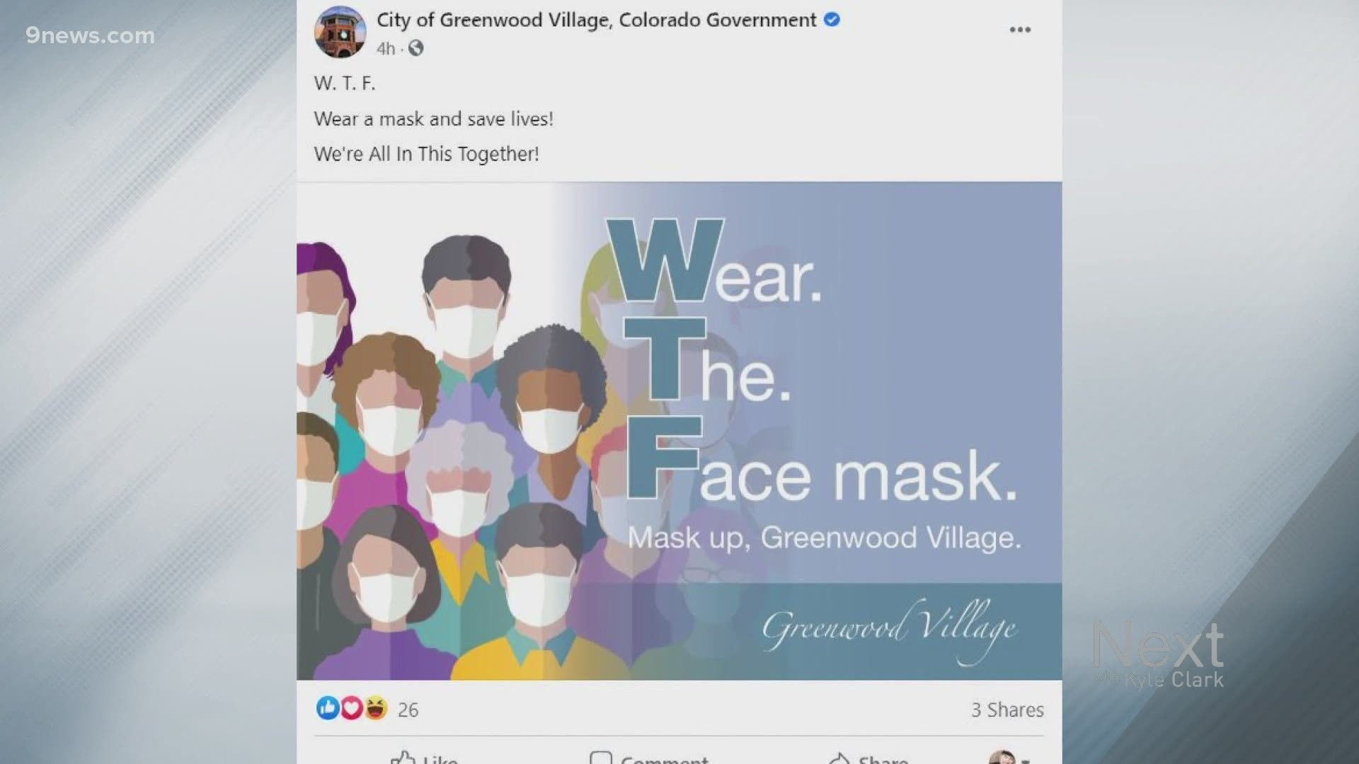 We have seen some creative ways to get people to wear masks to stop the spread of COVID-19. This was a first.