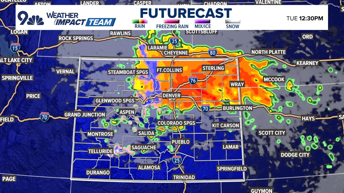 Cold front brings rain and snow to Colorado: Latest Denver forecast ...