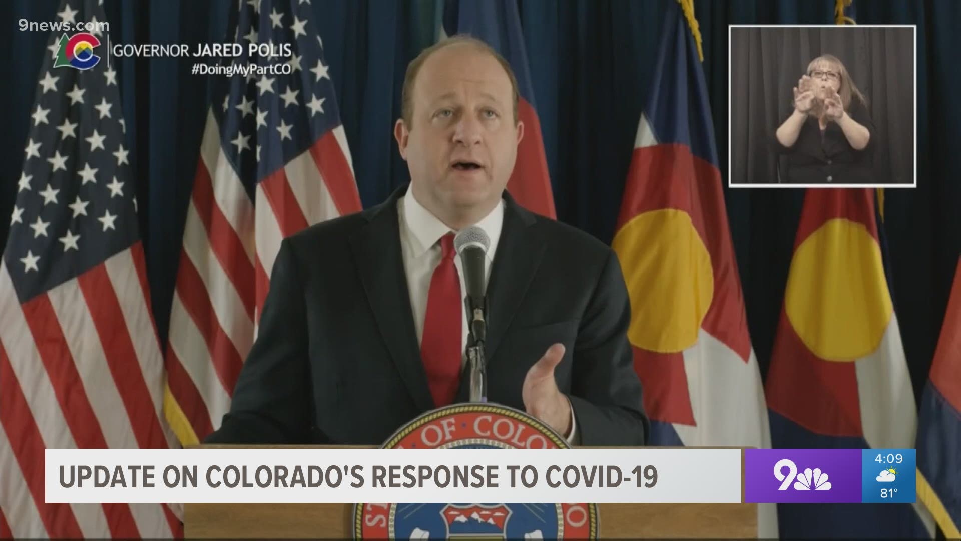 Governor Jared Polis said an uptick in COVID-19 cases in Utah and Arizona is causing him concern.