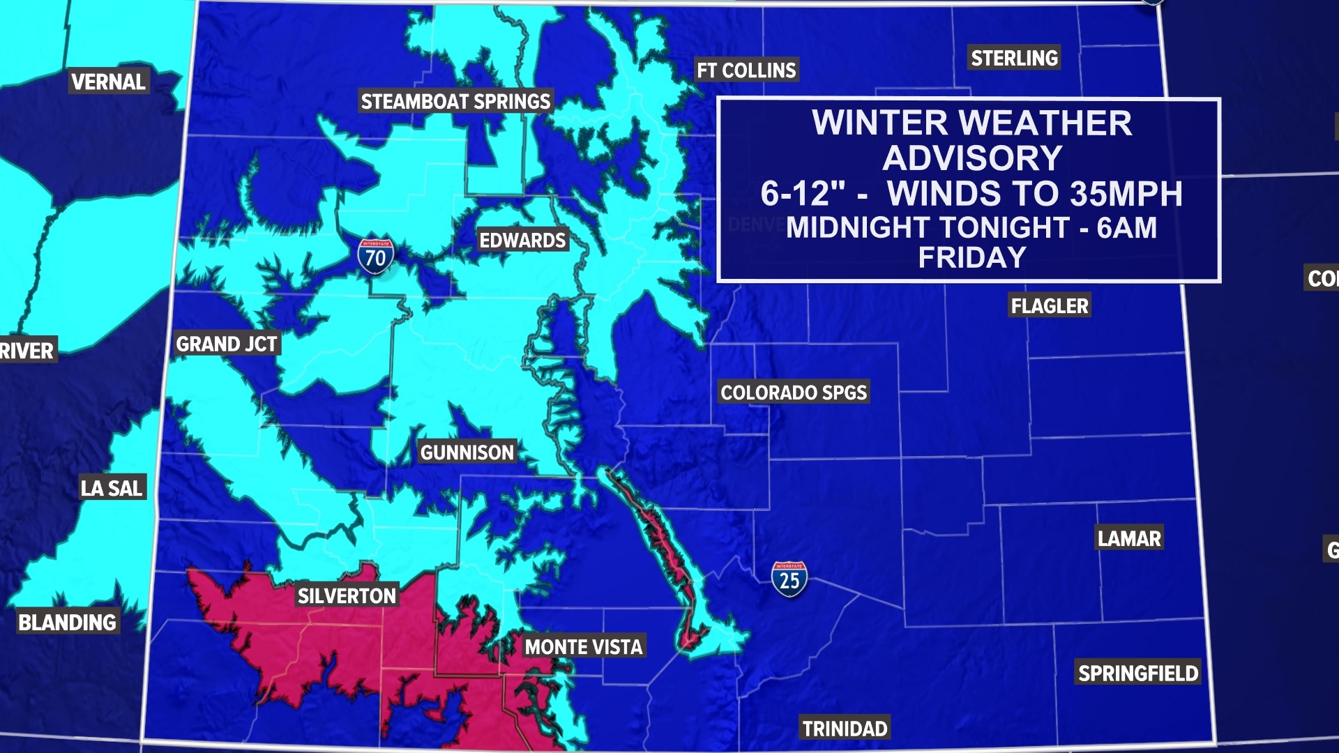 Denver metro area gets its first measurable snow on Thursday | 9news.com