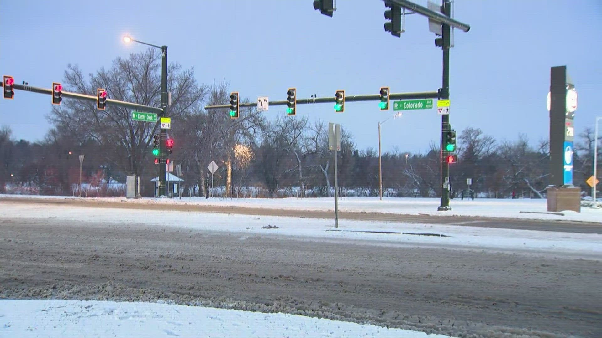 Drivers should take extra caution on Saturday due to icy roads hidden by snow after the latest winter storm.