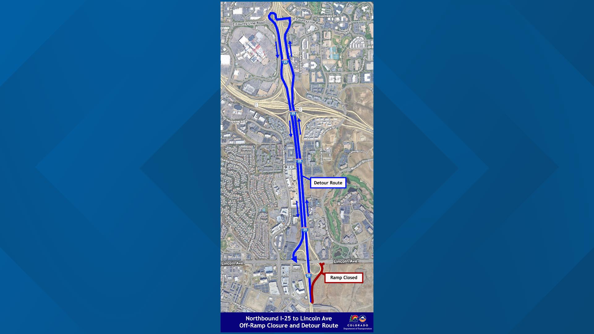 I-25 ramp closures taking place for pedestrian bridge construction in ...