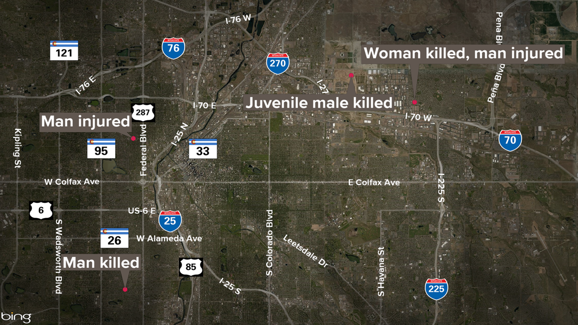 Juvenile male among 3 killed in 3 separate Denver homicides