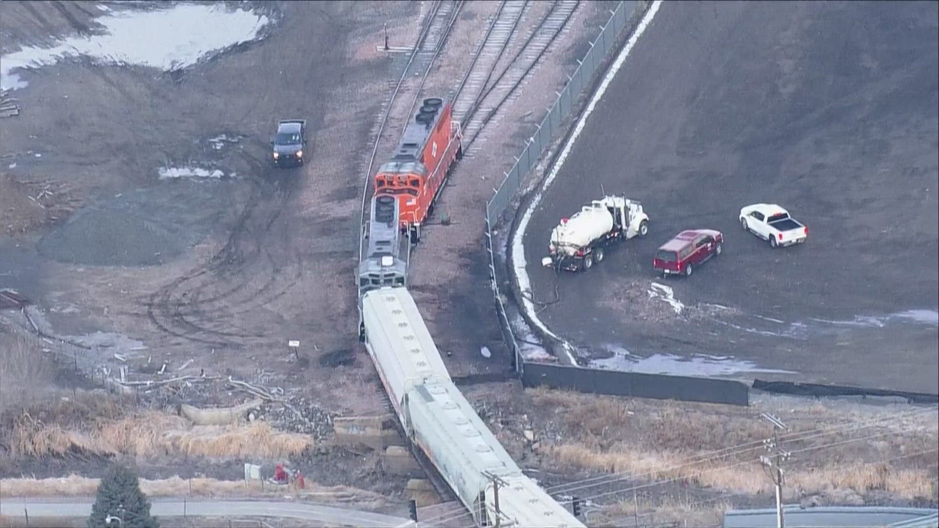 The railroad had called in their own hazmat contractor to take care of a diesel spill, according to Loveland Fire.