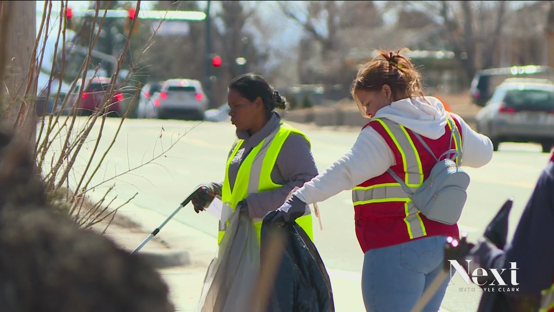 It is a donation-based program, and migrants will work only up to 30 hours. This week, the crew was doing trash pick-up.