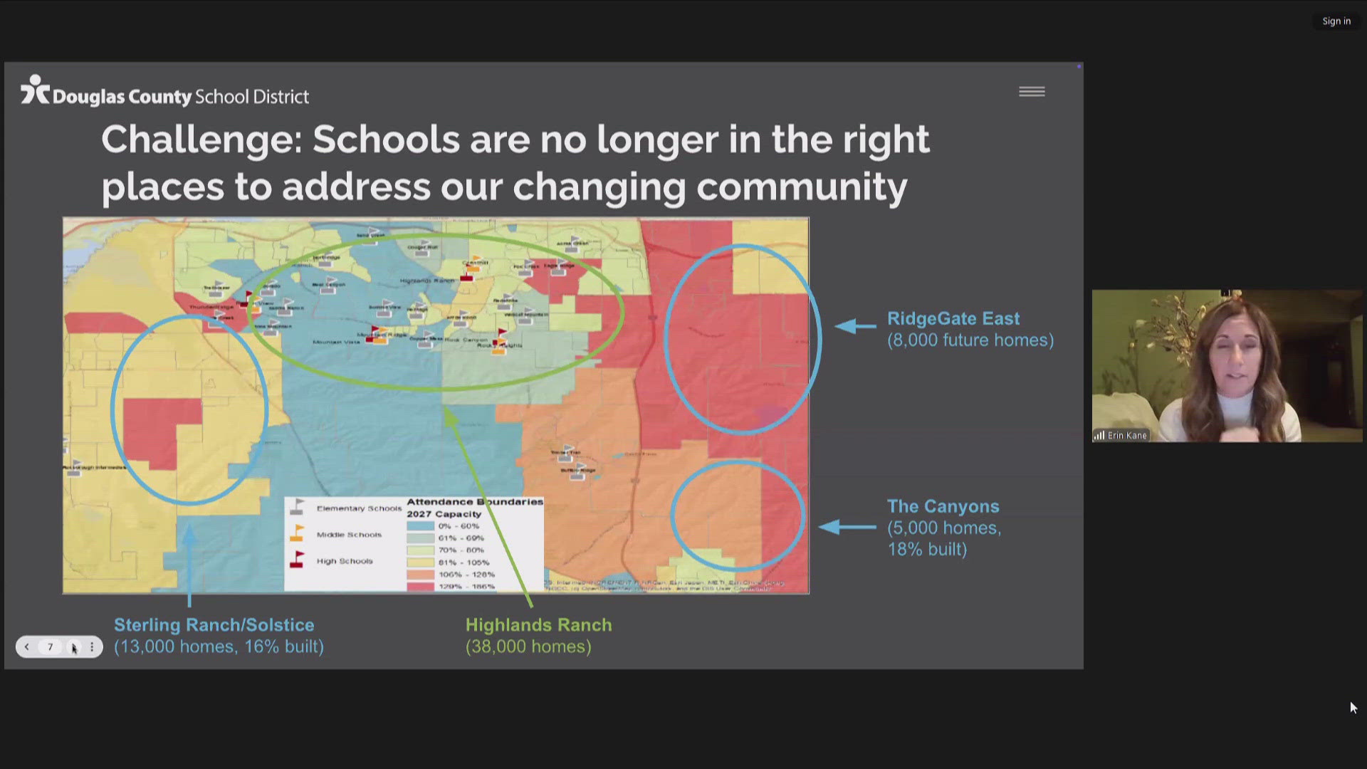 On Tuesday night, the superintendent and district leaders from Douglas County Schools met to discuss a plan to consolidate schools in Highlands Ranch.