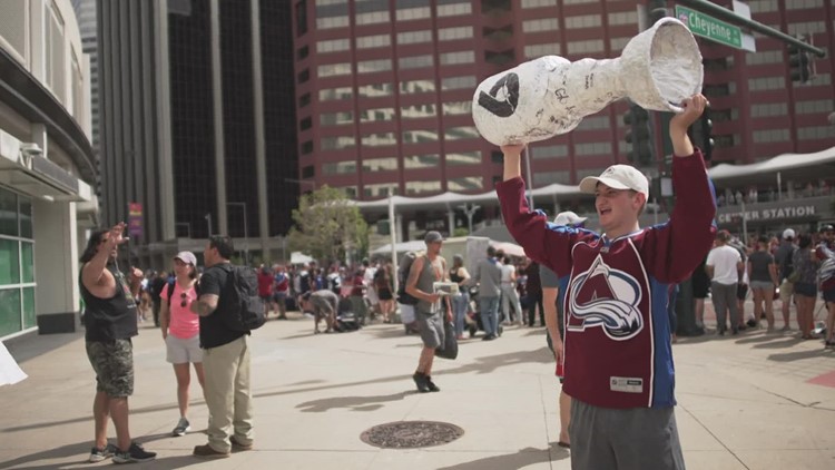 Avs fans celebrate the Stanley Cup with 9NEWS