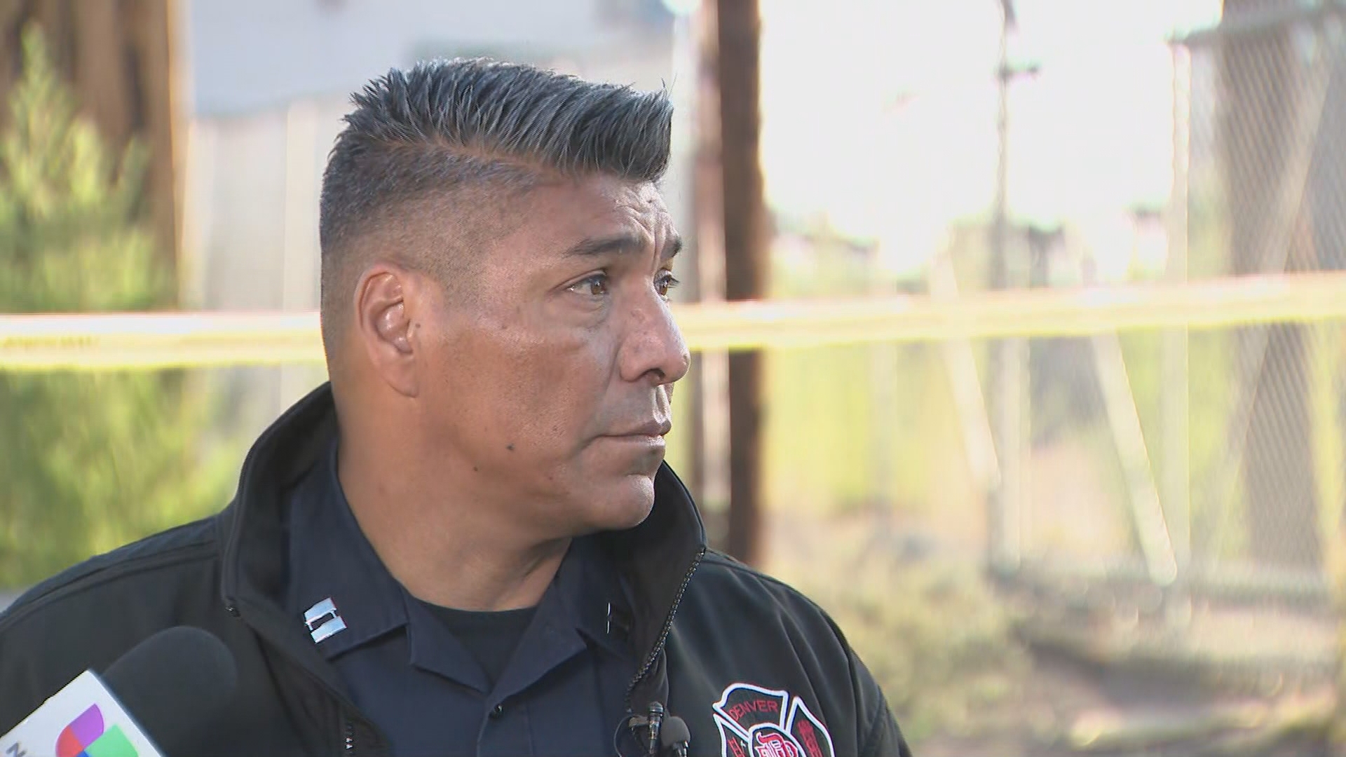 Denver Fire spokesman Luis Cedillo provides an update on a fire at Wazee and 36th streets on Tuesday morning that left a person dead.