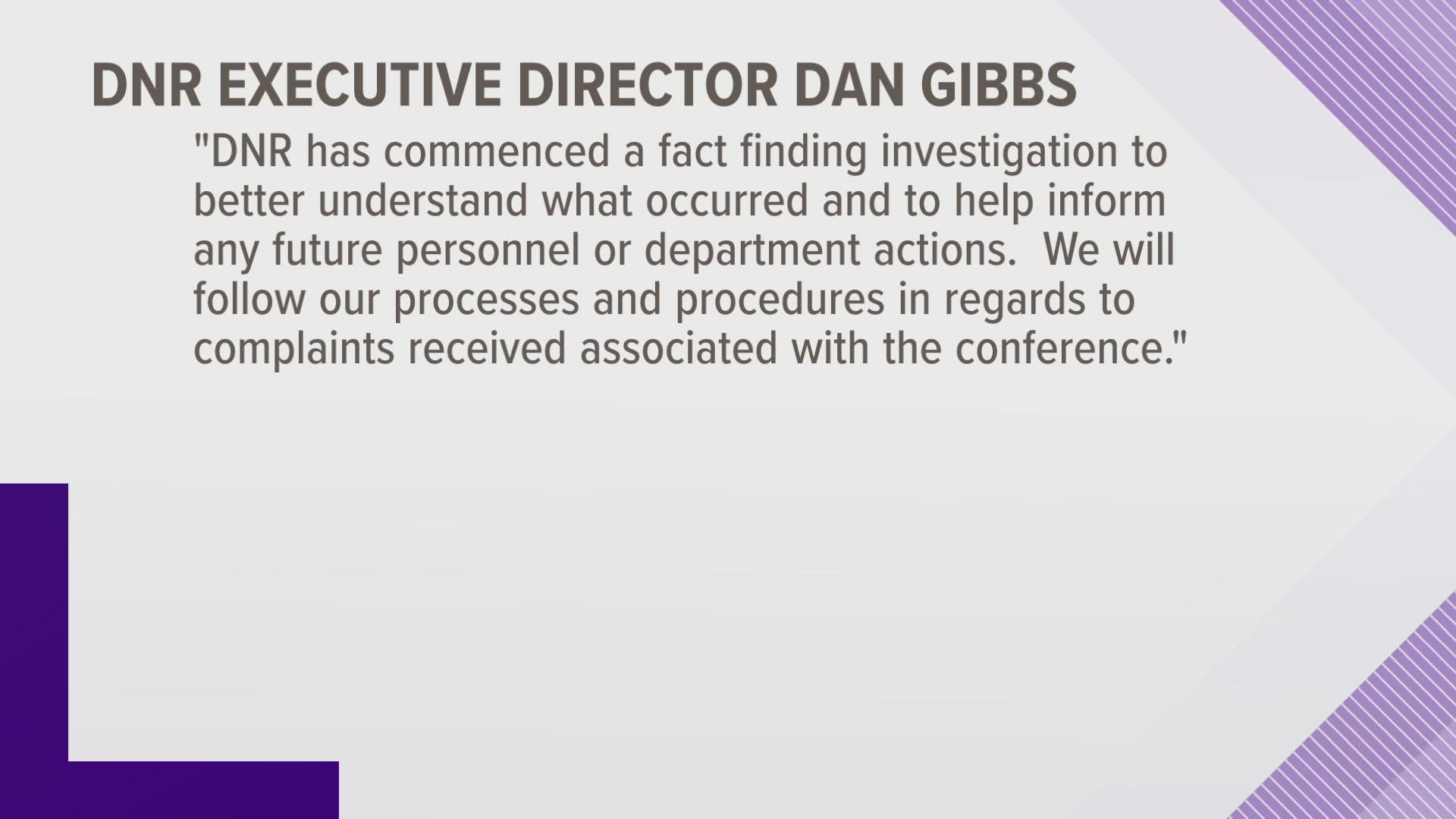 Dan Prenzlow has been put on administrative leave after the DNR received several complaints about inappropriate comments and interactions at a conference.