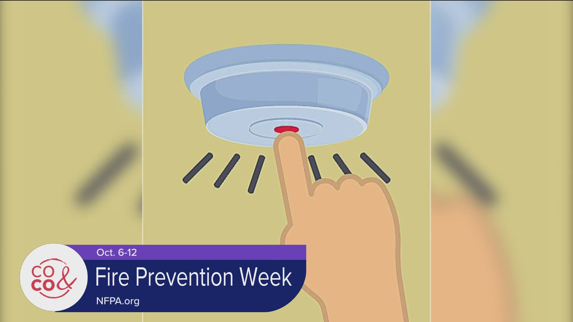 When was the last time you checked the batteries in your smoke alarms? You might want to add it to your to-do list because it's Fire Prevention Week. Go to NFPA.org.