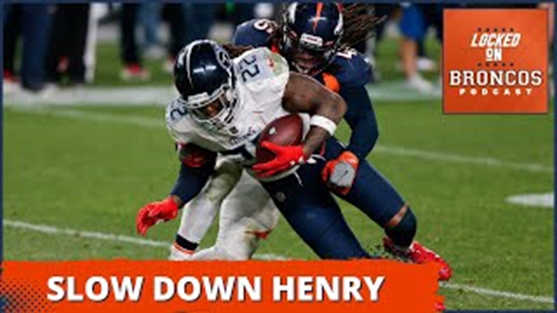 The Denver Broncos defense is looking to slow down Tennessee Titans running back Derrick Henry on Sunday.