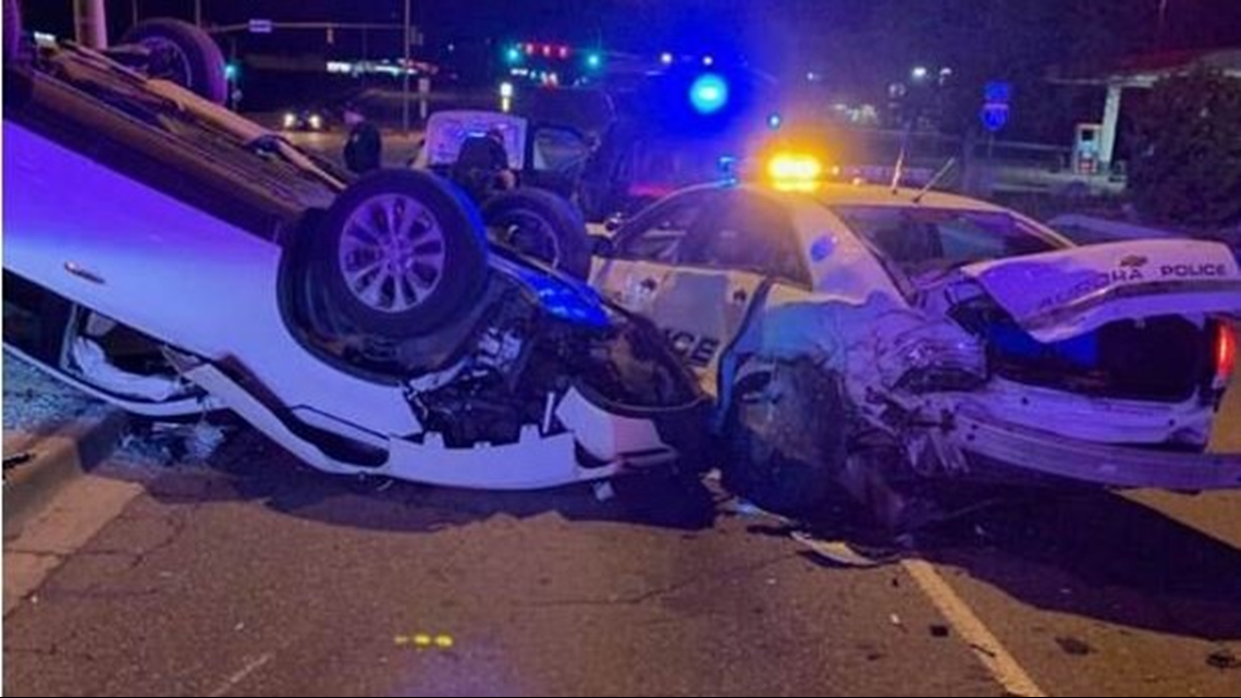 Driver Arrested On Suspicion Of DUI After Crashing Into Police Car ...