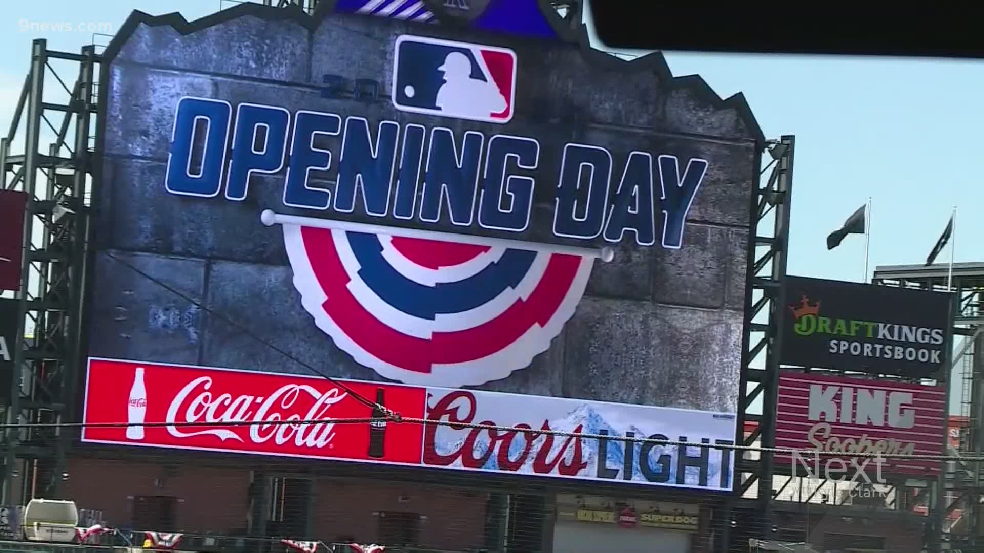 It's going to sound like the Colorado Rockies are violating the state's ban on mass gatherings because of the crowd noise soundtrack playing in the stadium.