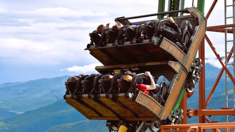 Highest looping roller coaster in US opens in Colorado mountains