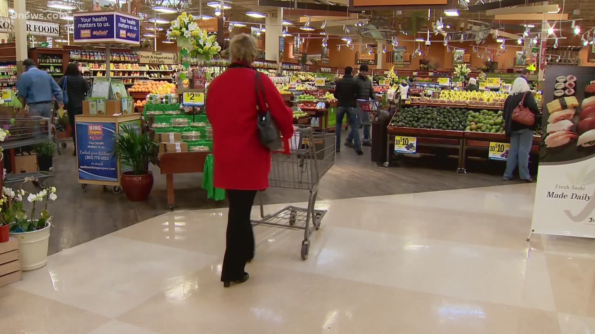 A King Soopers executive said the panic-buying and food shortages are beginning to level off.