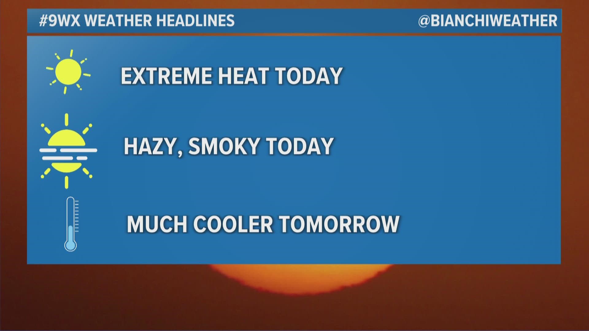 Along with the haze, it’ll be a hot and breezy Monday across the Denver metro area. Meteorologist Chris Bianchi has more details on your Colorado forecast.