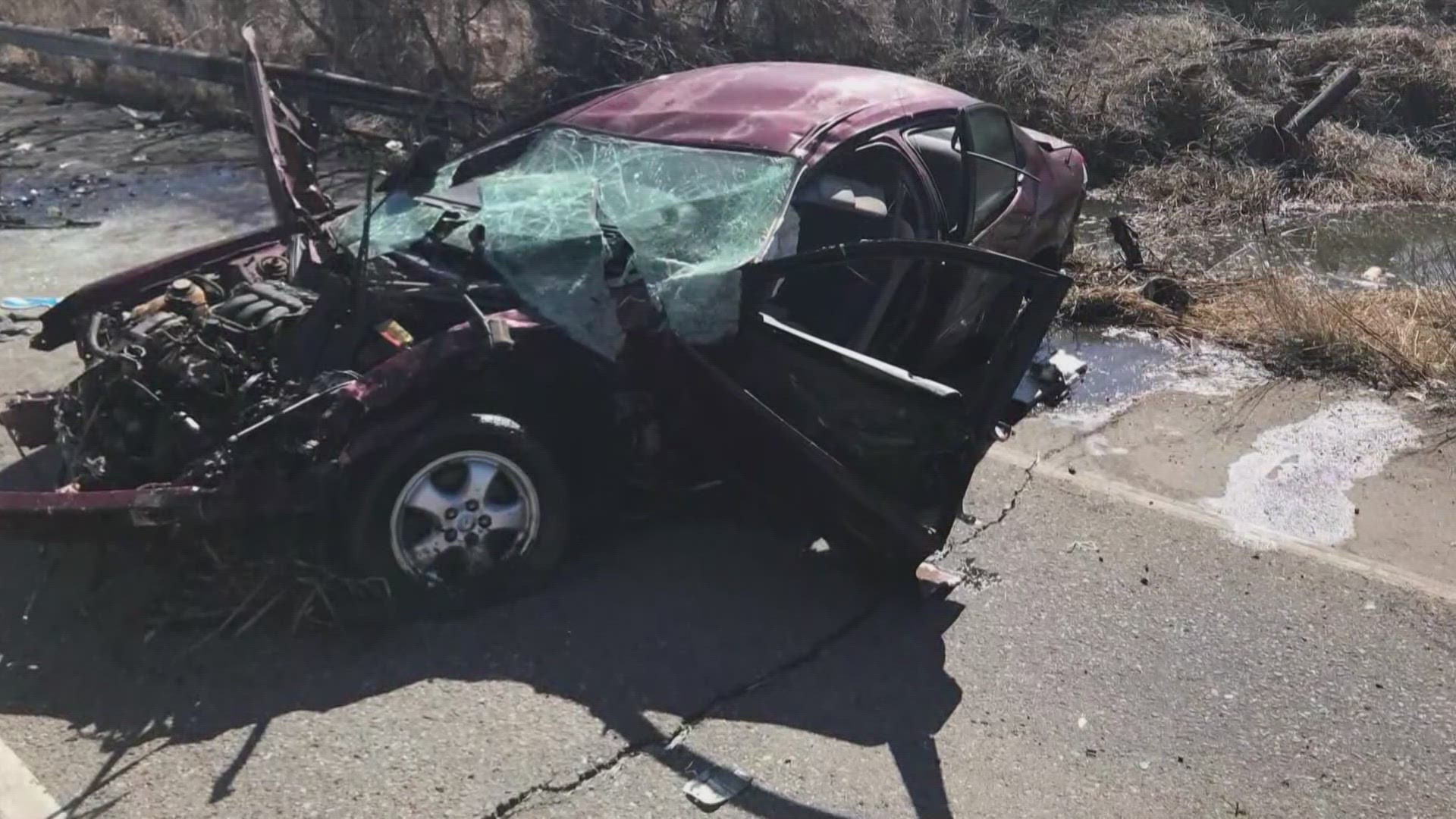 A 14-year-old boy was likely speeding when he struck a guardrail, veered into oncoming traffic, and hit a minivan, according to Commerce City Police.