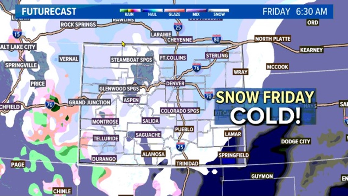 Nieve en Denver esta semana