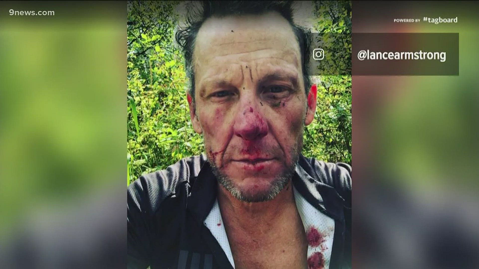 Lance Armstrong was mountain biking in Snowmass on Wednesday when he had to make a trip to the hospital.