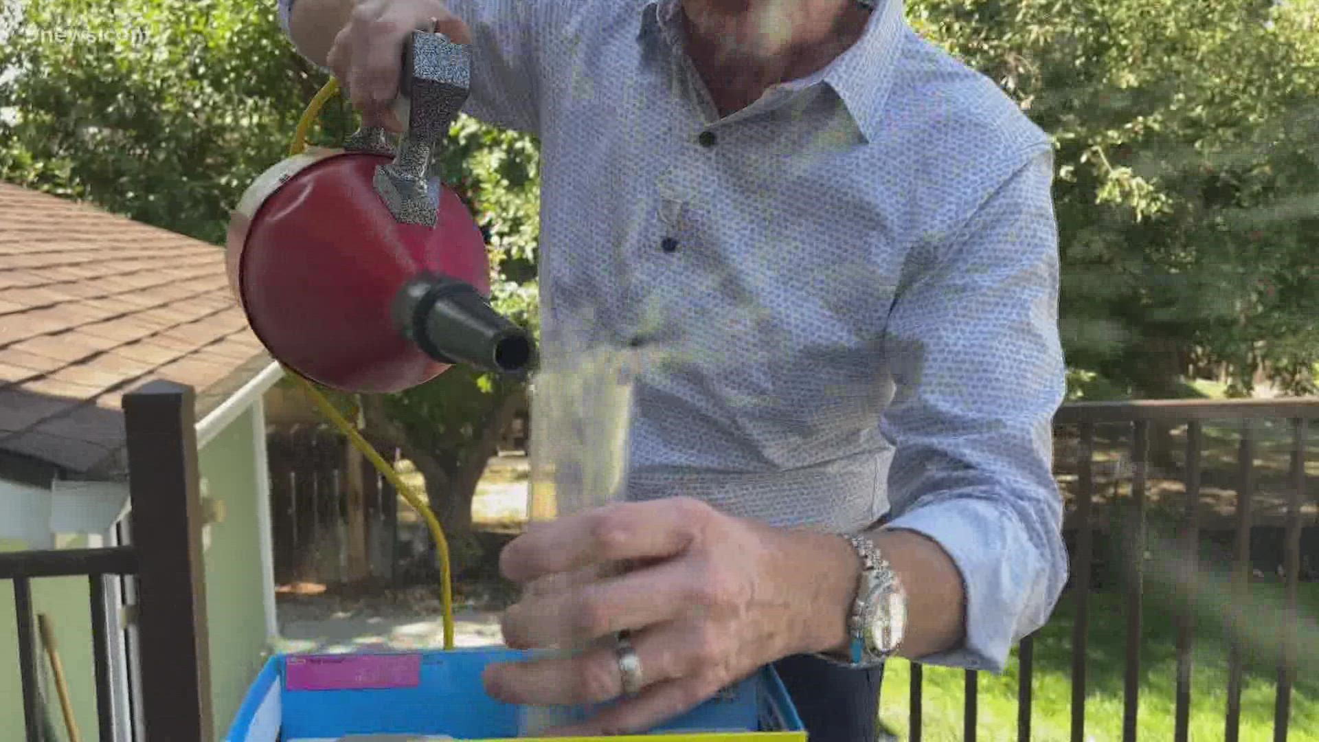 Science Guy Steve Spangler makes a mess of breakfast using air pressure.