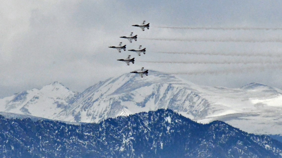 WATCH U.S. Air Force Thunderbirds fly over Colorado