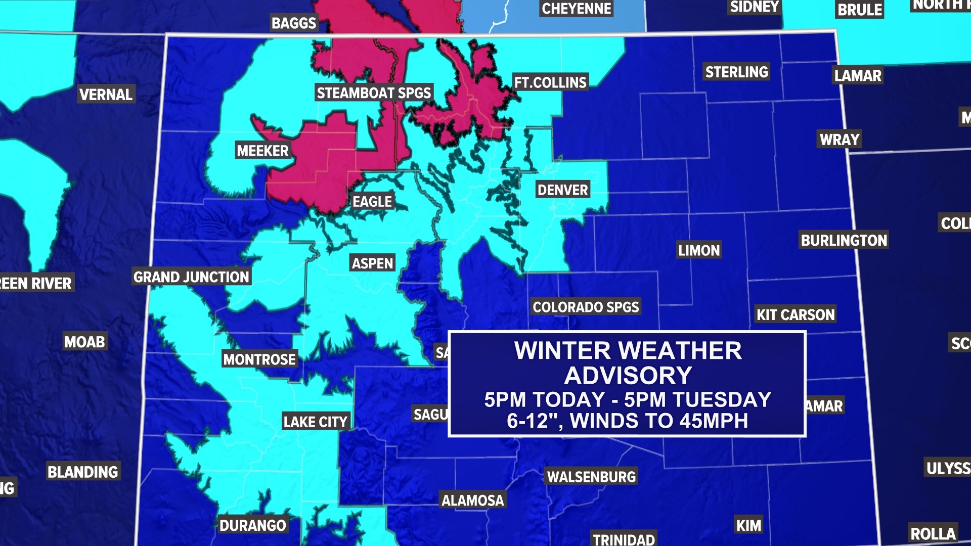 Snow to impact Colorado on Tuesday: How much we'll get in Denver ...