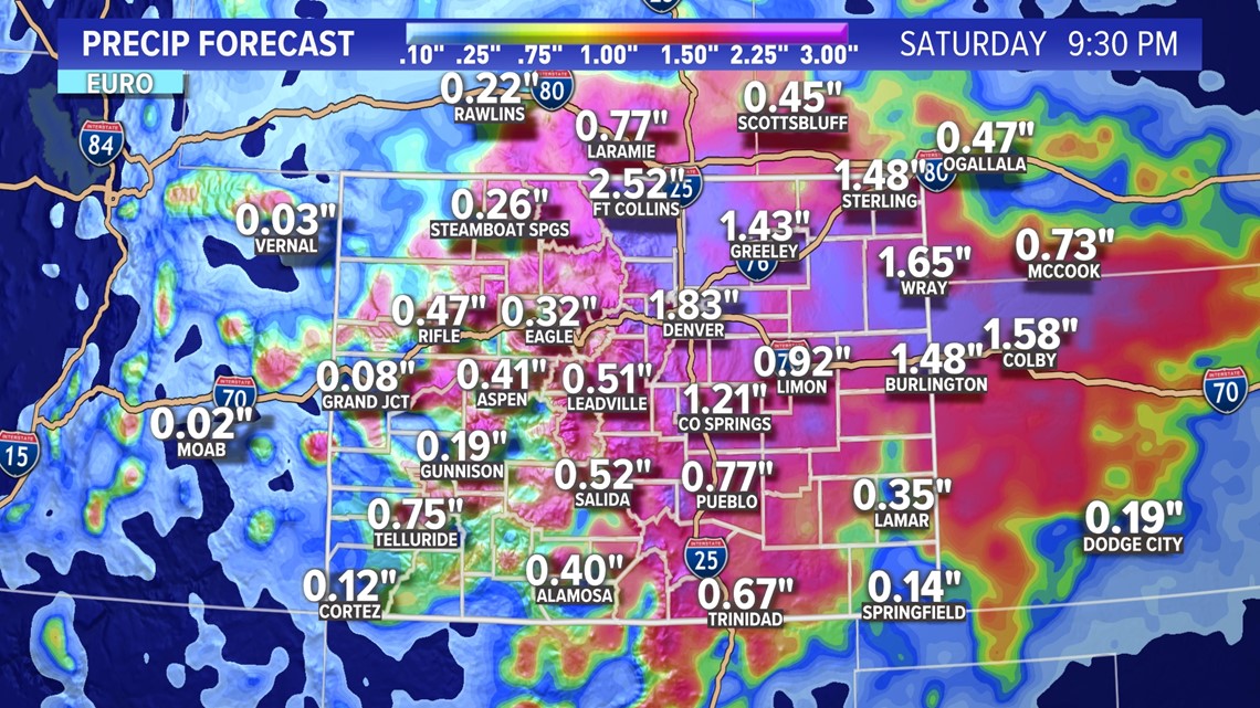 Severe weather to bring heavy rain to Colorado on Friday