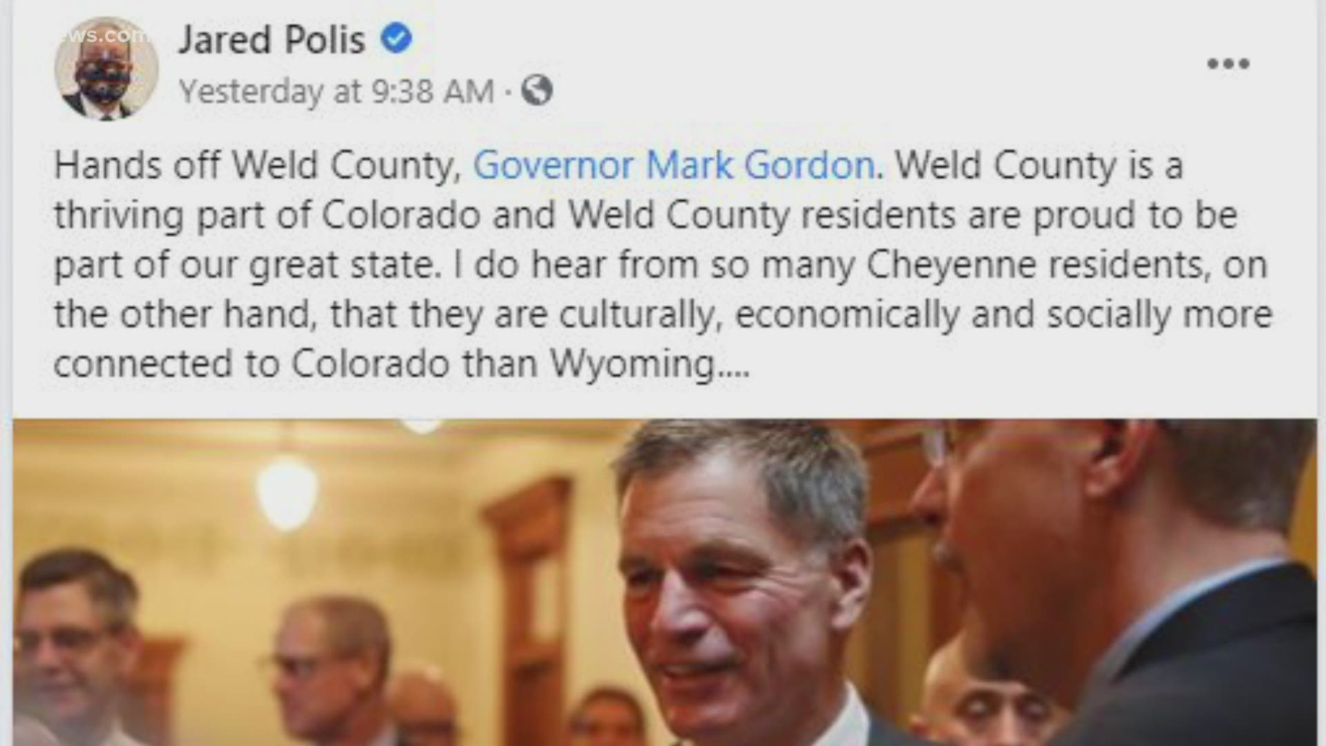 An effort to put Weld County's succession to Wyoming to a vote has drawn responses from both governors.