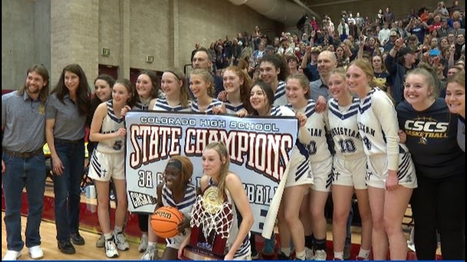 CSCS beat Vanguard 57-41 for the Lions' first title since 2002. Freshman Kinley Asp recorded a game-high 29 points.