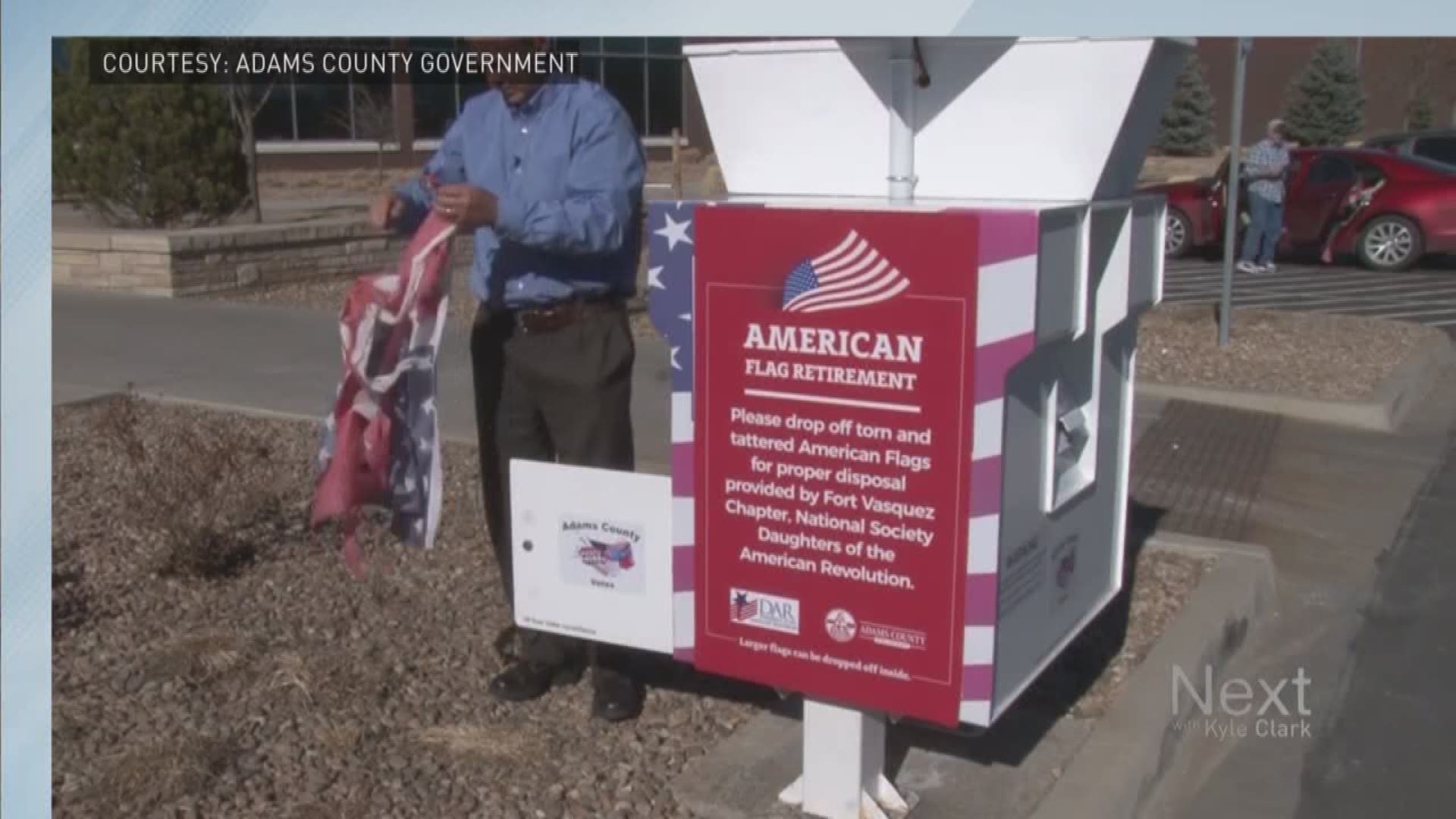 Recycle your tattered American Flags in Adams County dropboxes