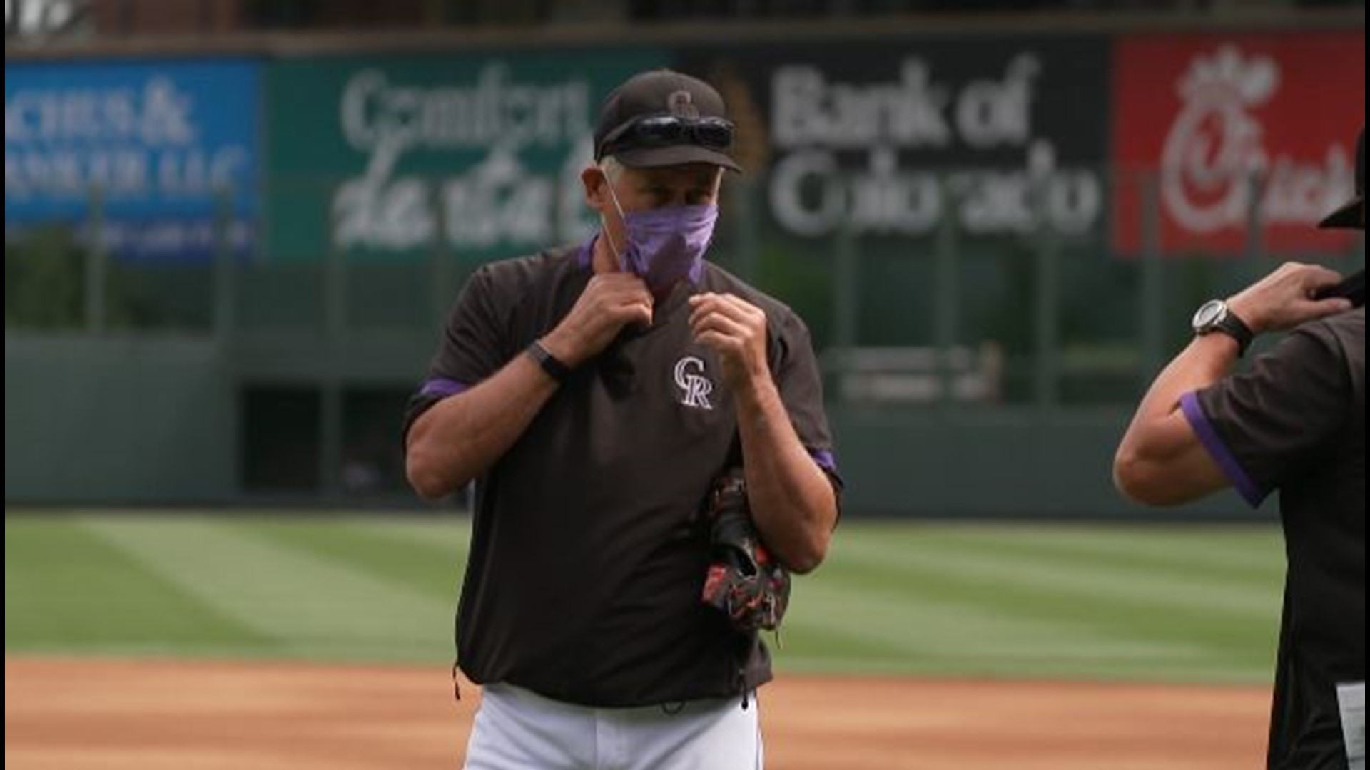 The Colorado Rockies returned to Coors Field for their first official practice of the MLB Summer Camp on Saturday. Masks were a must for all players and personnel.