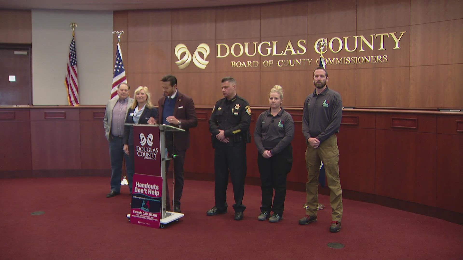 Douglas County Commissioners are celebrating because they say that they've reduced the number of people living on their streets.