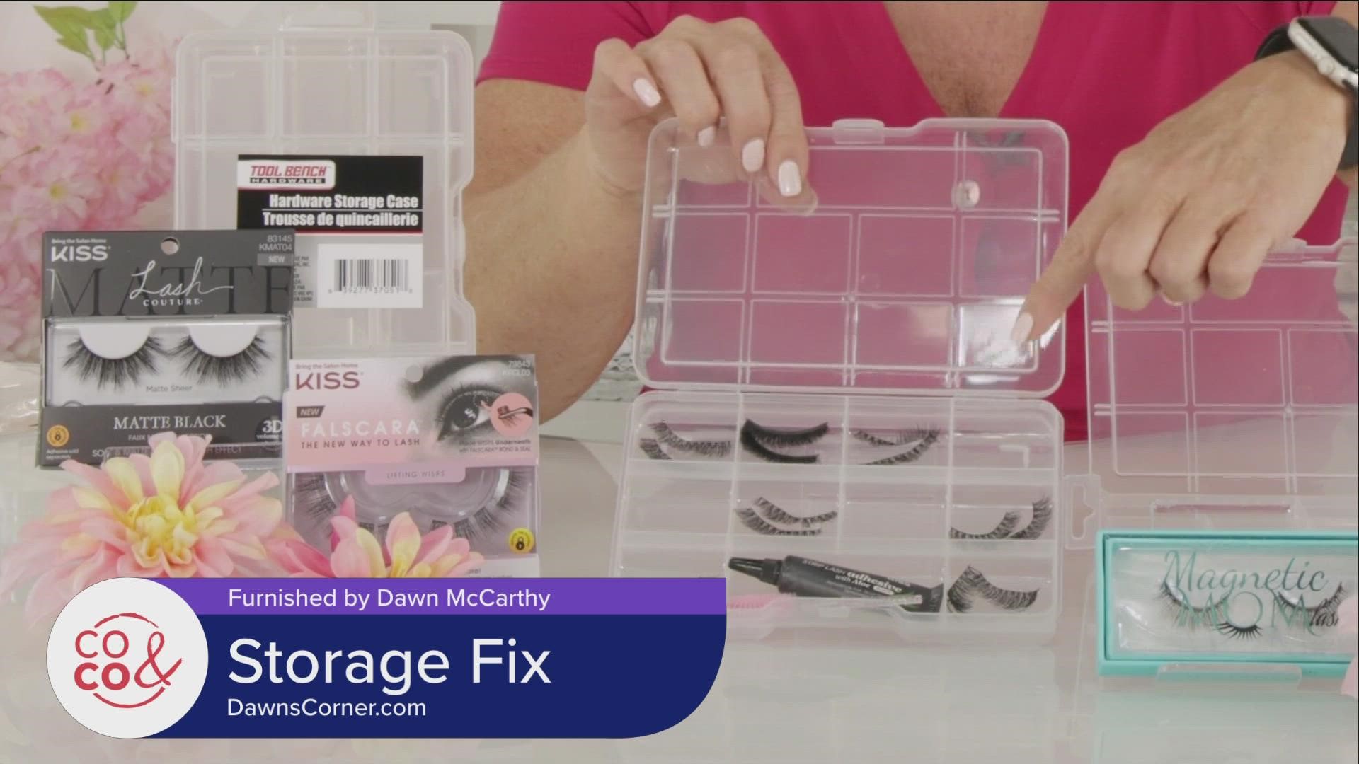 Eye lashes in a tackle box?!? Only Dawn McCarthy can show us how the two go together.