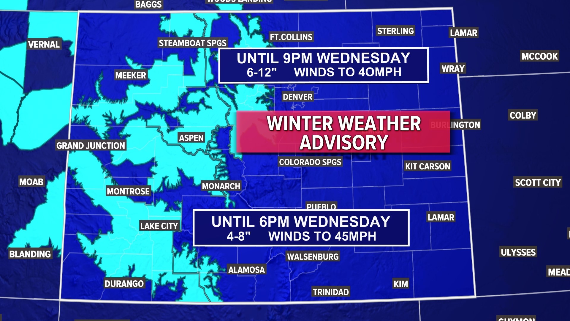 Winter Weather Advisory posted as snow returns to Colorado | 9news.com