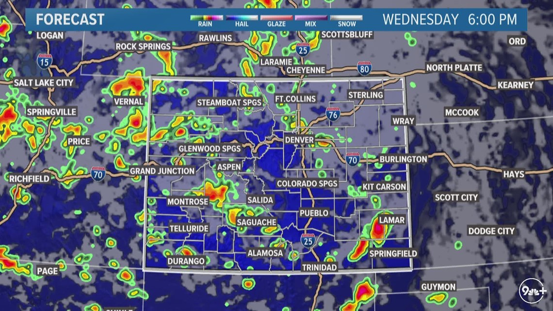 Cloudy, cooler Wednesday with chance for storms