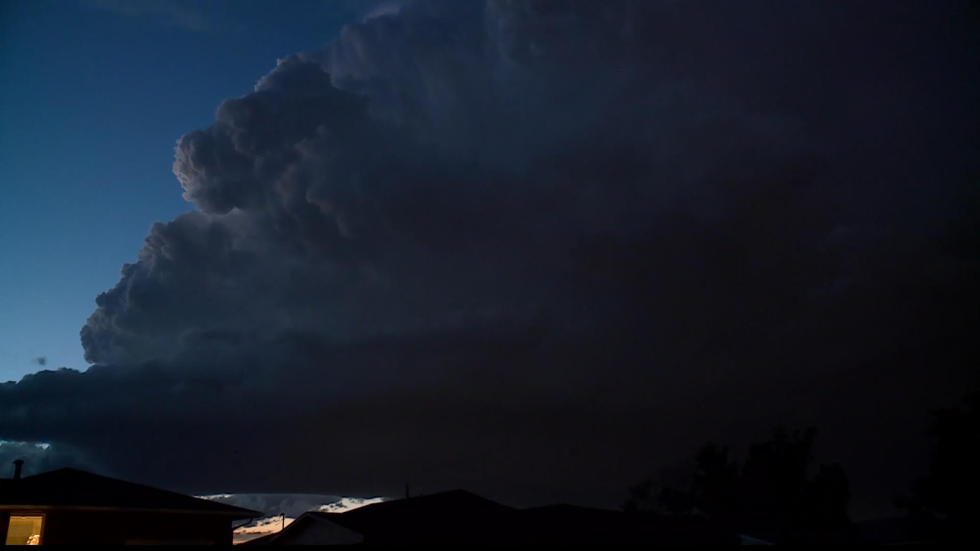 Severe thunderstorms are bringing hail, heavy rain and lightning to parts of the Denver metro area late Thursday night.