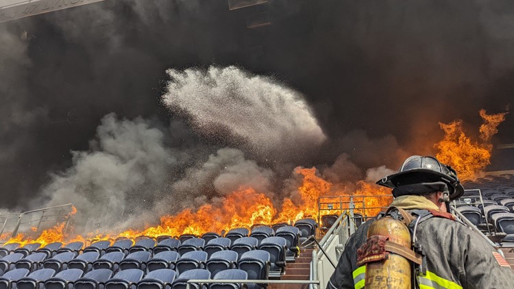 Seats restored following fire at Empower Field at Mile High