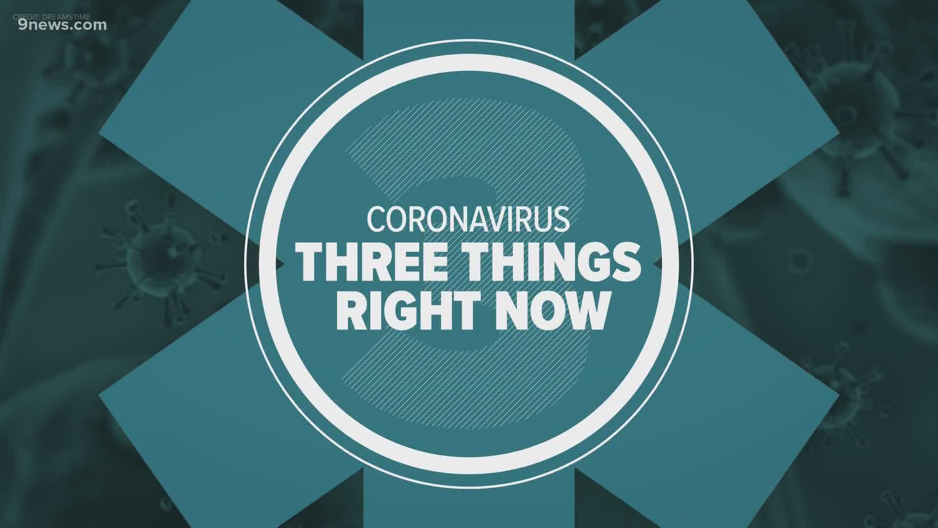 Here are the top three coronavirus headlines for Monday, July 13.