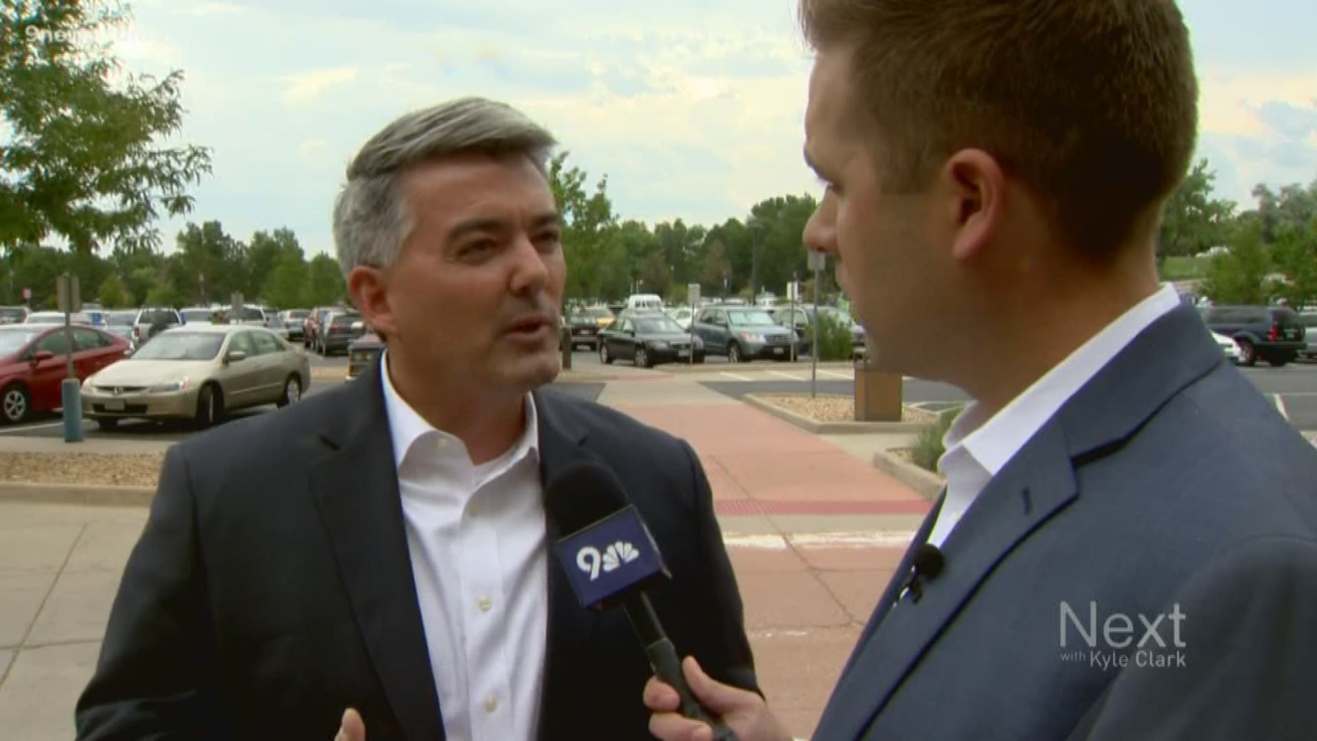 Kyle asked Sen. Cory Gardner about Pres. Trump's call for a red flag policy, about his thoughts on the President's tweets targeting congresswomen of color, and if the issue at the border is an "invasion" or "humanitarian crisis."