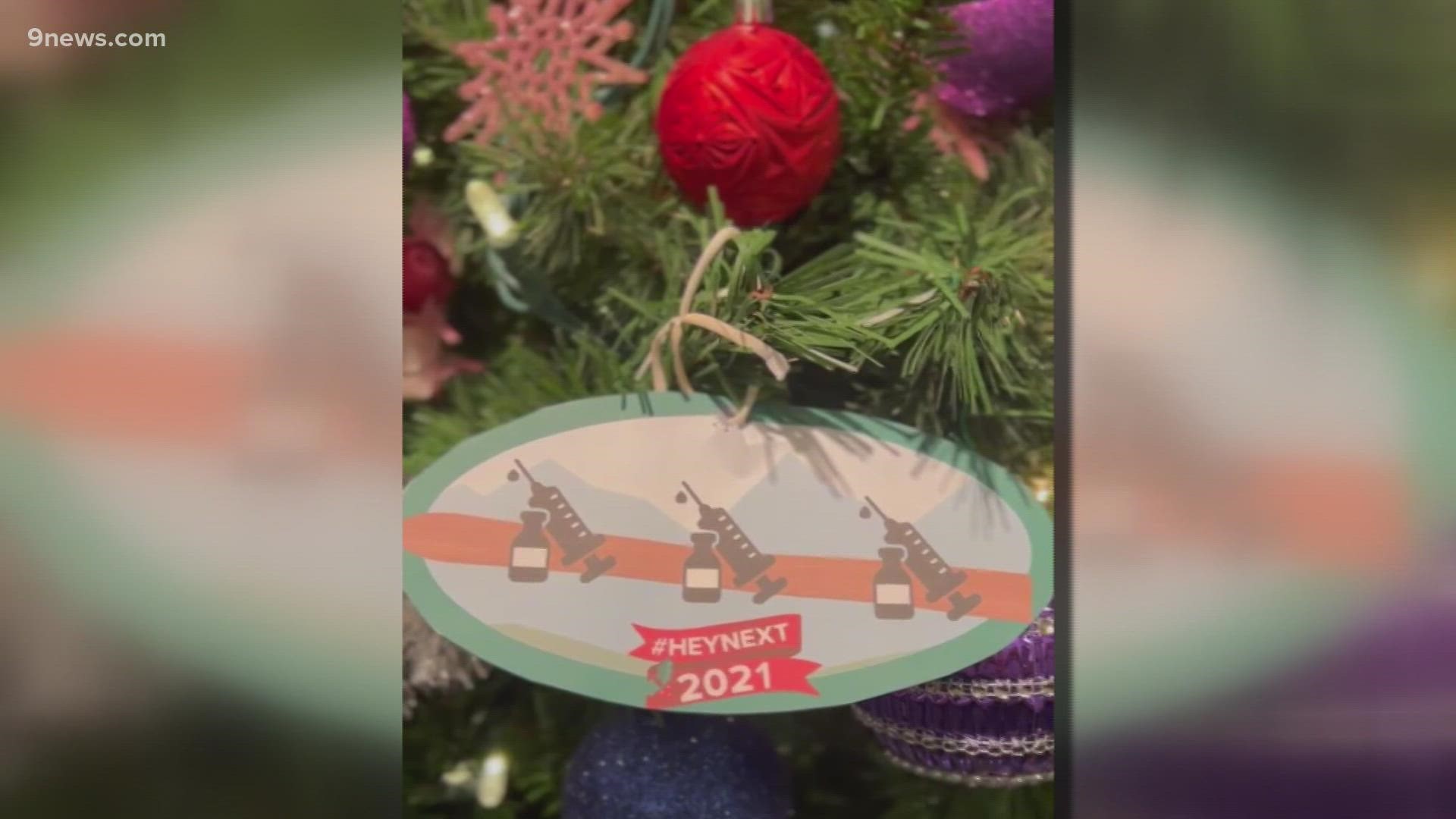 Let's commemorate the year we all got together to do shots with the 2021 Next with Kyle Clark ornament: The shot-ski.